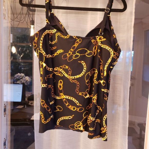 (NEW) Women's Tankini Swimwear Top SIZE 12 - Picture 4 of 5